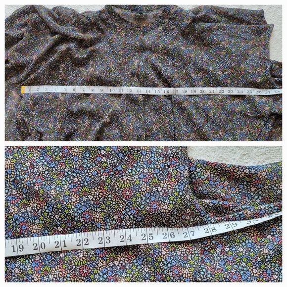 Ted Baker- Pinku Retro Flood Printed Ruffle Blouse - Picture 11 of 13